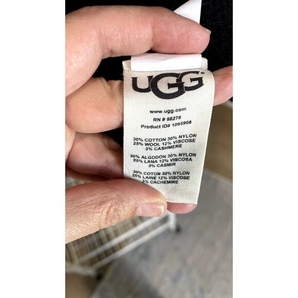 UGG black chunky knit turtleneck sweater S - Picture 4 of 6